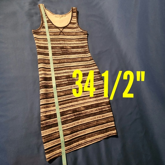 RACHEL Rachel Roy Stripe Casual Tee Shirt Dress - Picture 4 of 10